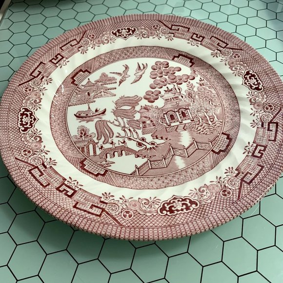 Wessex Collection England Red Willow Rosa Pink Dinner Plate 10" Replace Decor - Picture 6 of 7